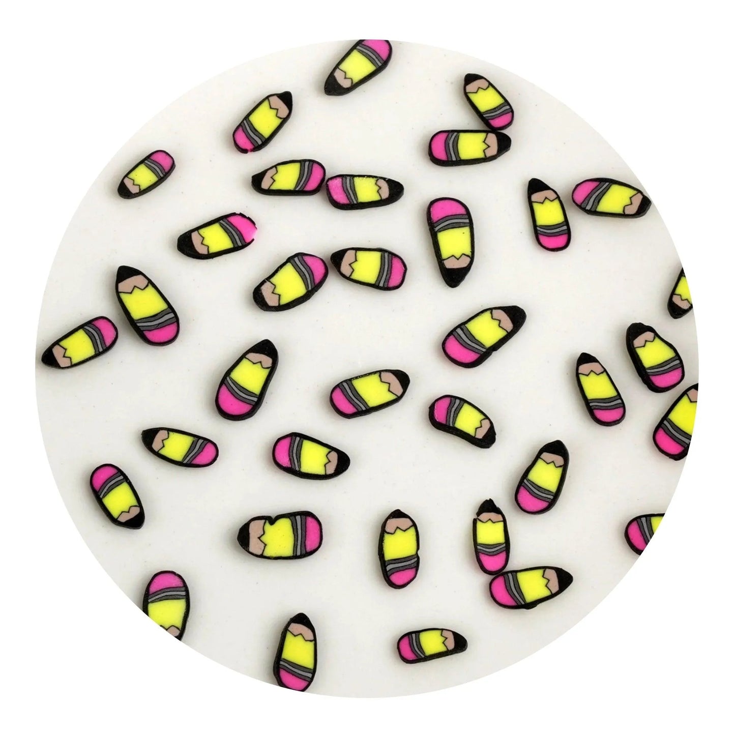 Master Maker Crafts -  Poly Clay Slices - School Pencil (2 oz Bag)