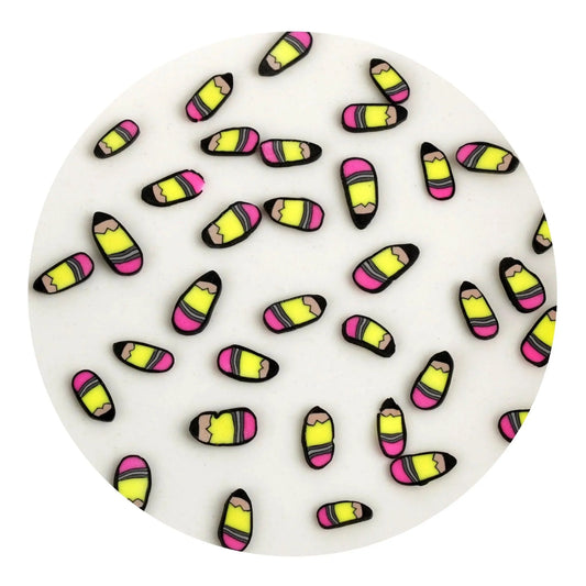 Master Maker Crafts -  Poly Clay Slices - School Pencil (2 oz Bag)