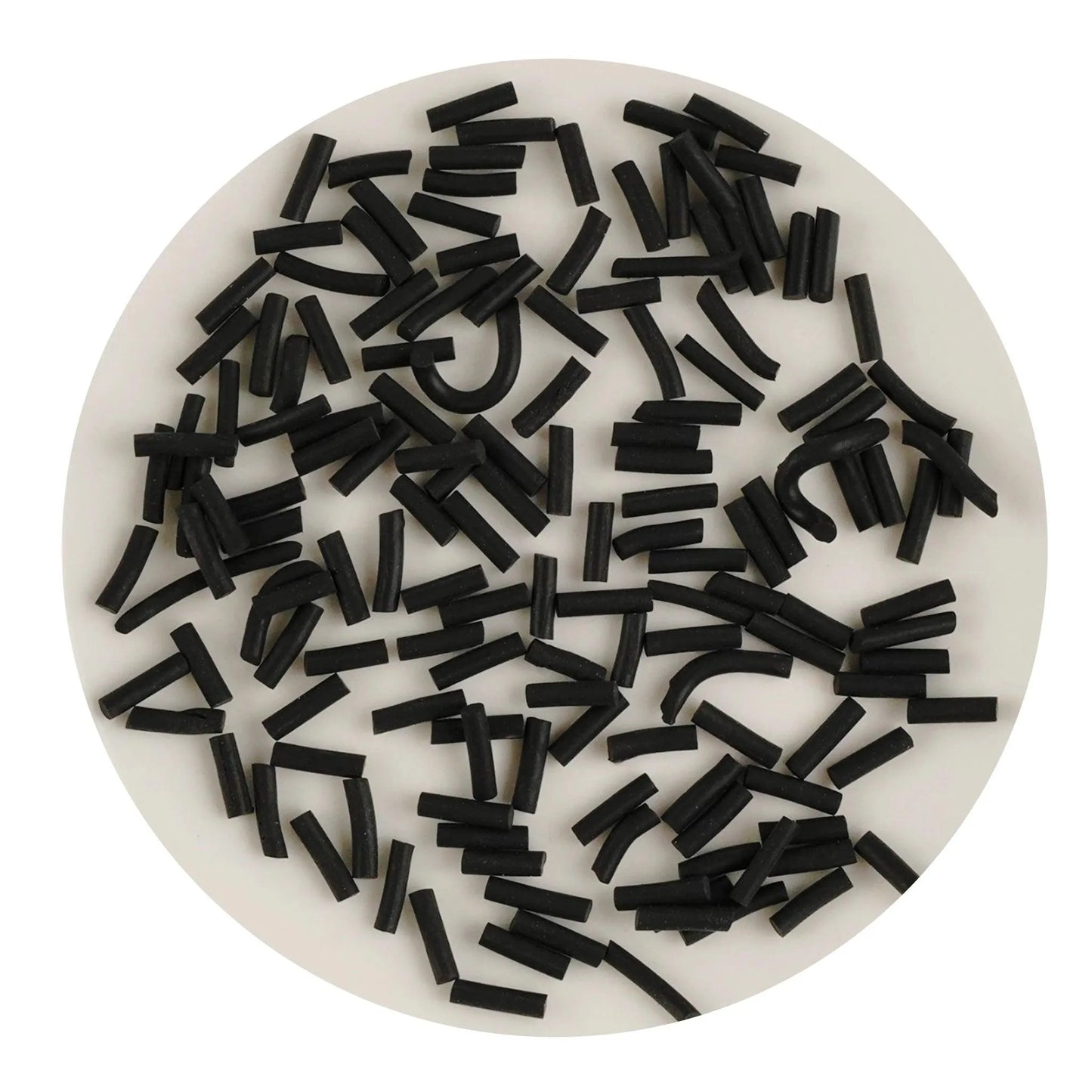 Master Maker Crafts -  Poly Clay Sprinkles - Black (2 oz Bag)
