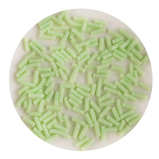 Master Maker Crafts -  Poly Clay Sprinkles - Lime Green (2 oz Bag)