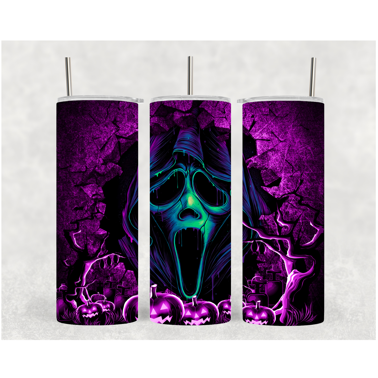 20oz Purple GFace