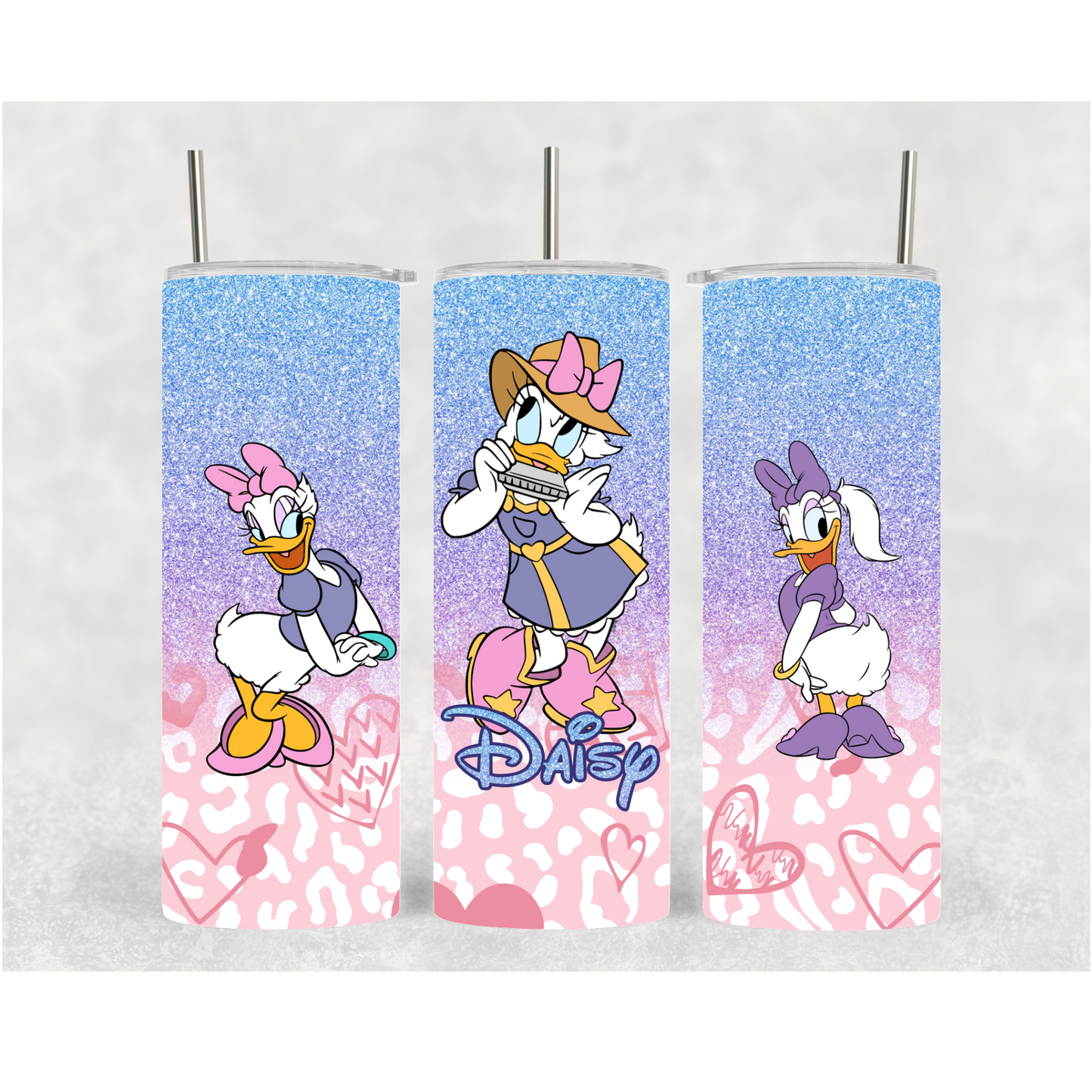 20oz Purple Glitter Duck