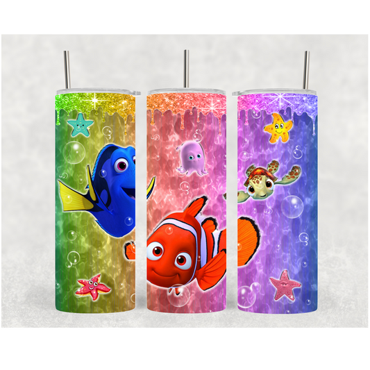 20oz Rainbow Fish Friends
