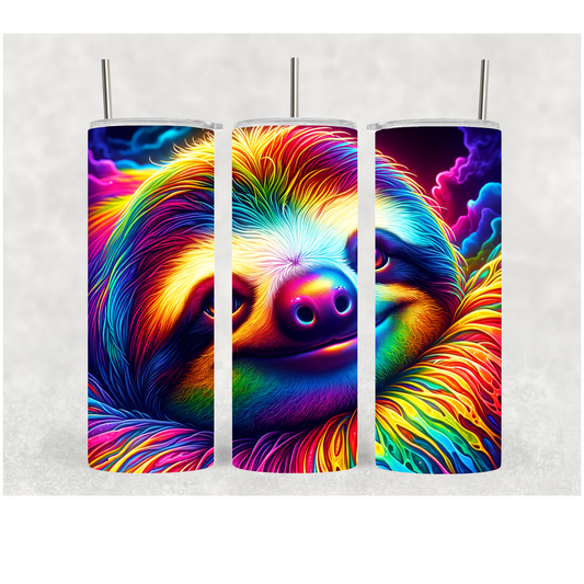 20oz Rainbow Sloth 1