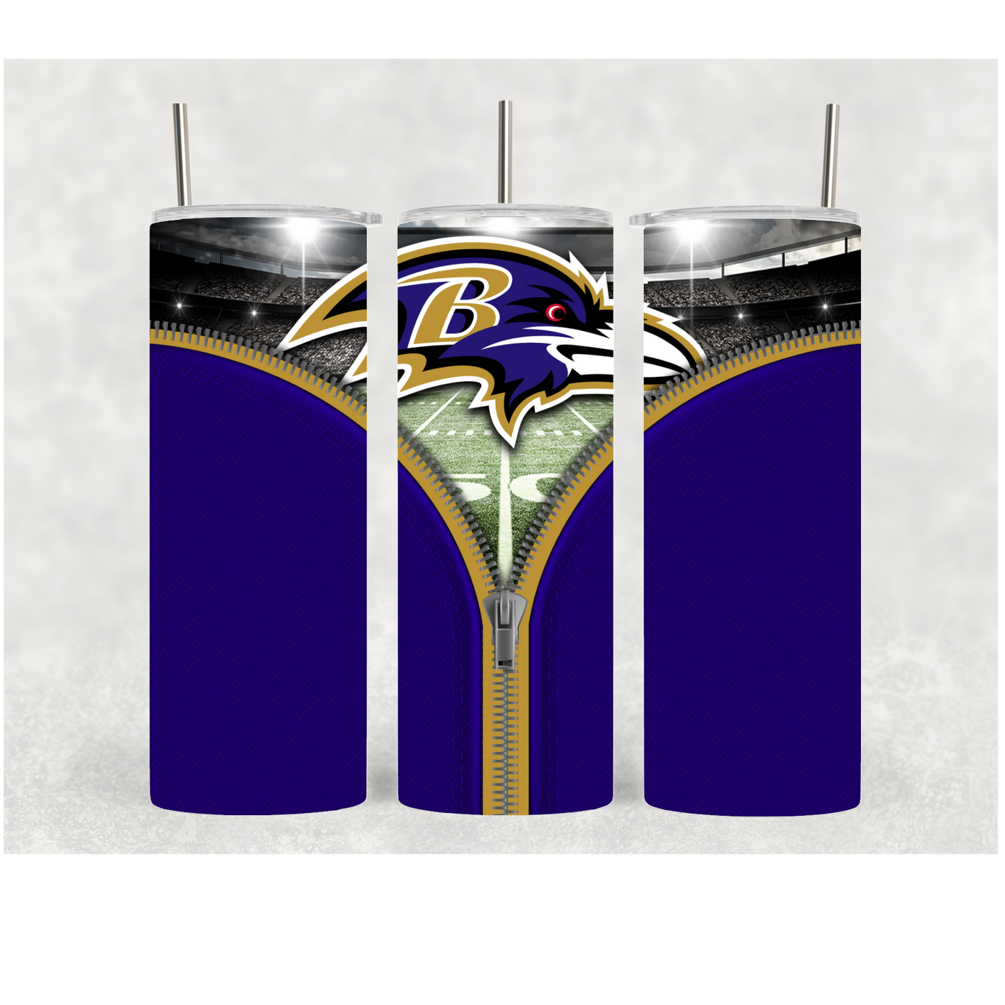 20oz Ravens Zipper
