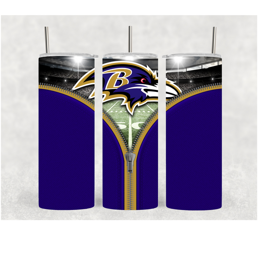 20oz Ravens Zipper