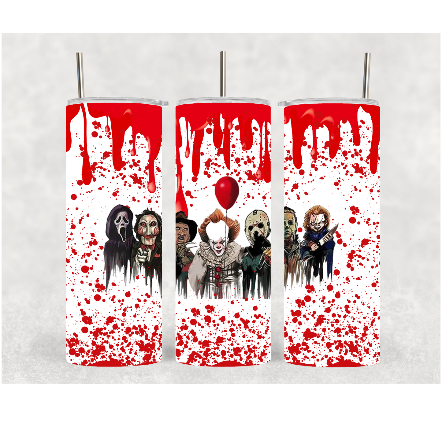20oz Red Drip Horror