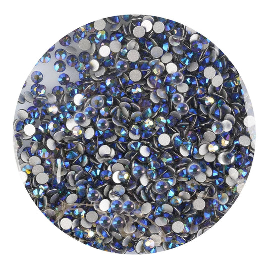 Master Maker Crafts -  Rhinestone AB Iridescent - Black Diamond  (1400 Non Hot Fix Stones - SS10)