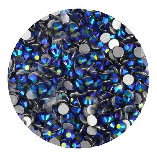 Master Maker Crafts -  Rhinestone AB Iridescent - Cobalt  (1400 Non Hot Fix Stones - SS10)