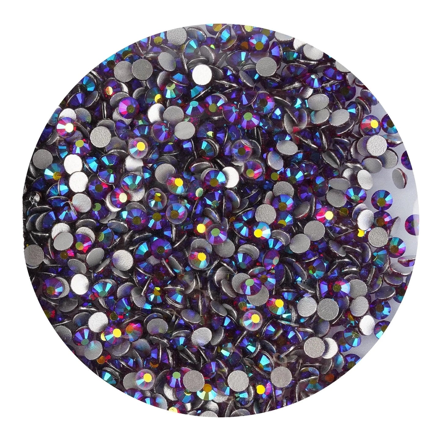 Master Maker Crafts -  Rhinestone AB Iridescent - Wine  (1400 Non Hot Fix Stones - SS10)