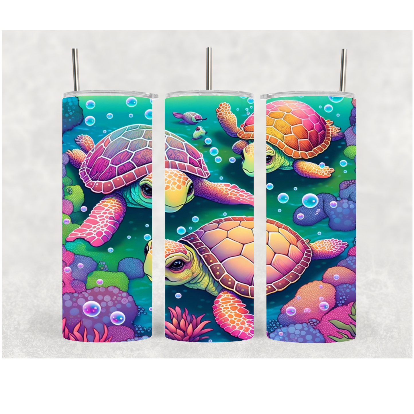 20oz Sea Turtle Pink