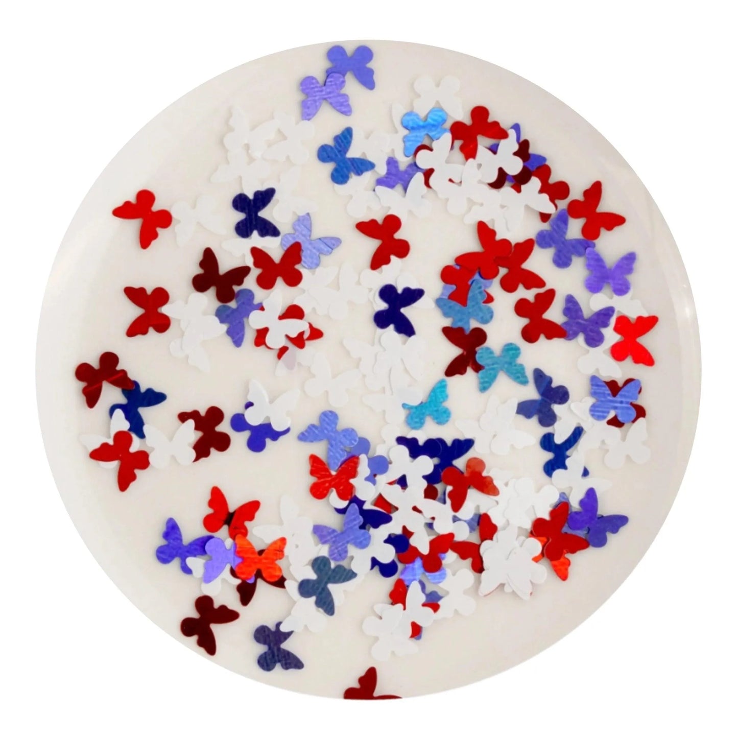 Master Maker Crafts -  Shaped Glitter Americana - Butterfly (2 oz Bag)
