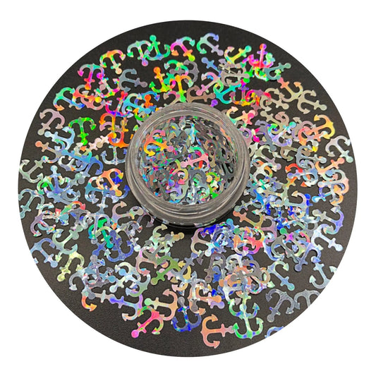 Master Maker Crafts -  Shaped Glitter Classic - Anchor (2 oz Bag)