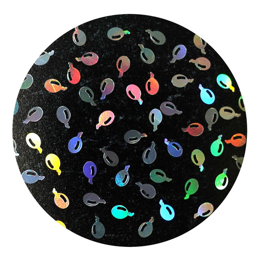 Master Maker Crafts -  Shaped Glitter Classic - Balloons (2 oz Bag)