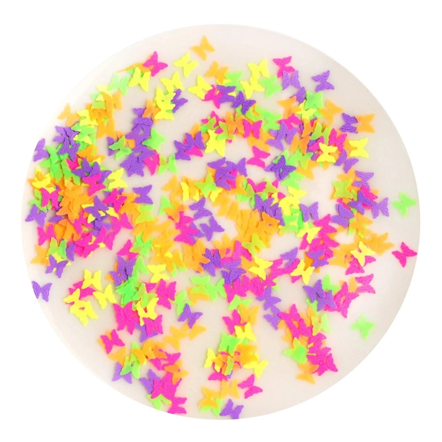 Master Maker Crafts -  Shaped Glitter Classic - Butterfly Neon Pastel (2 oz Bag)