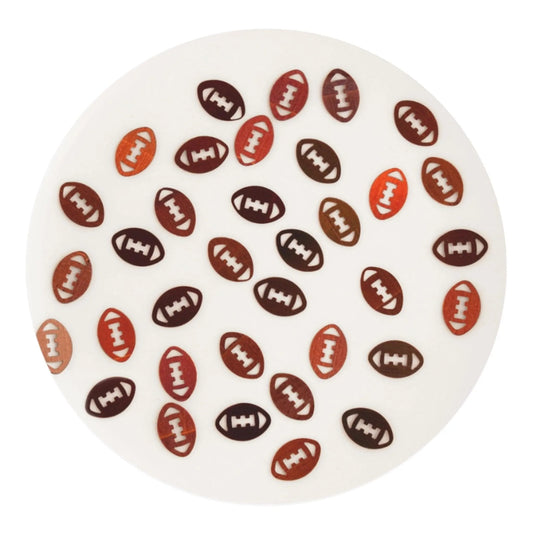 Master Maker Crafts -  Shaped Glitter Classic - Football (2 oz Bag)