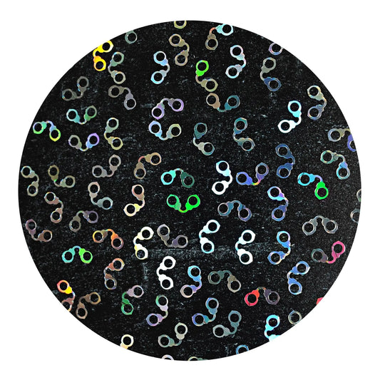 Master Maker Crafts -  Shaped Glitter Classic - Handcuffs (2 oz Bag)