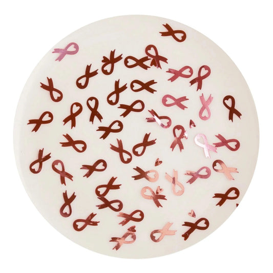 Master Maker Crafts -  Shaped Glitter Classic - Pink Ribbons (2 oz Bag)