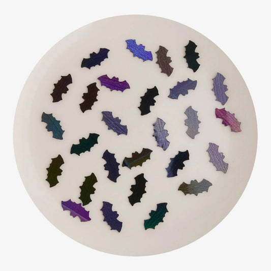 Master Maker Crafts -  Shaped Glitter Halloween - Bat Black Medium (2 oz Bag)