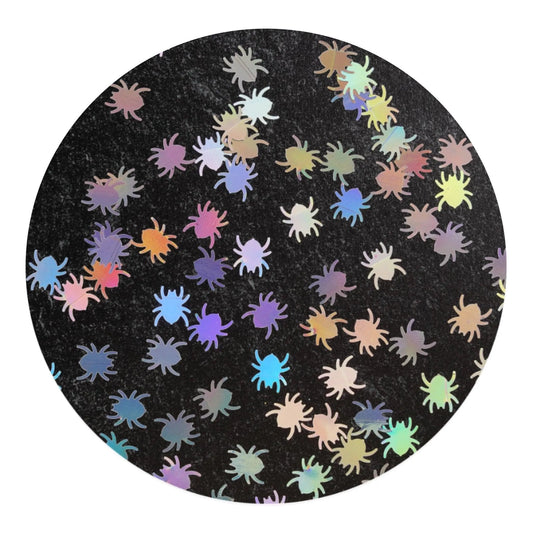 Master Maker Crafts -  Shaped Glitter Halloween - Spider Holographic (2 oz Bag)