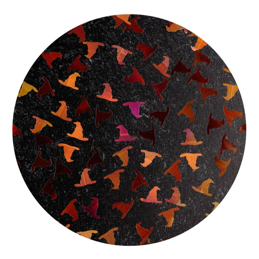 Master Maker Crafts -  Shaped Glitter Halloween - Witches Hat Brown (2 oz Bag)