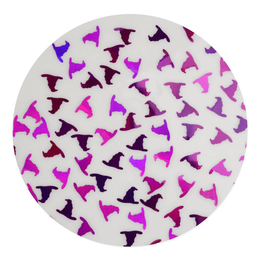 Master Maker Crafts -  Shaped Glitter Halloween - Witches Hat Purple (2 oz Bag)