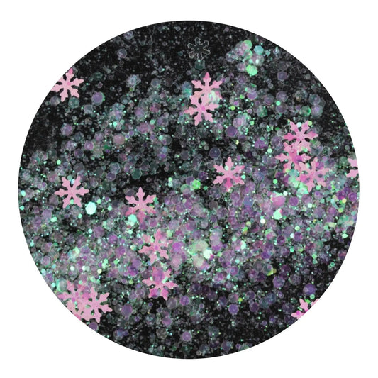 Master Maker Crafts -  Shaped Glitter Winter - Snowflakes Holographic Purple (2 oz Bag)