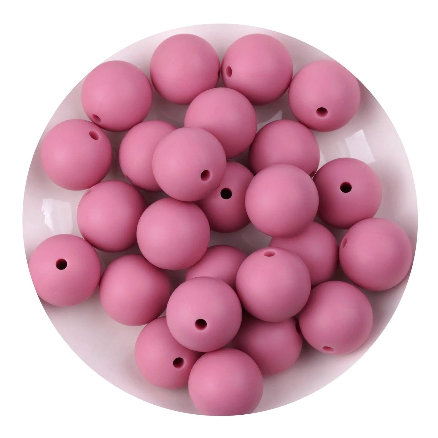 Master Maker Crafts -  Silicone Bead Round - Blush (5 Beads - 15mm)