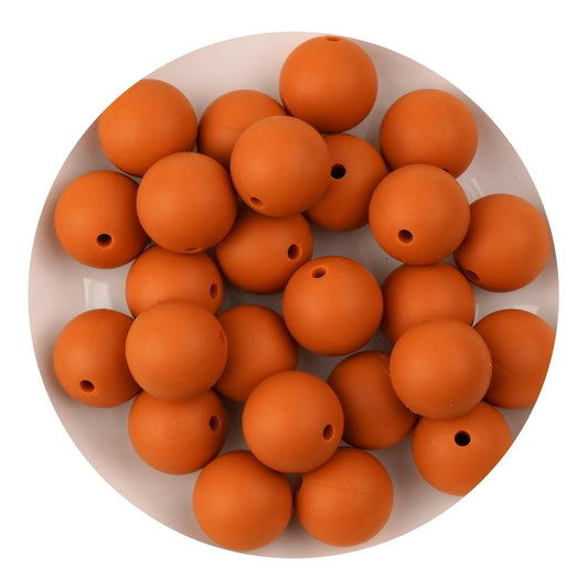 Master Maker Crafts -  Silicone Bead Round - Golden Ochre (5 Beads - 15mm)