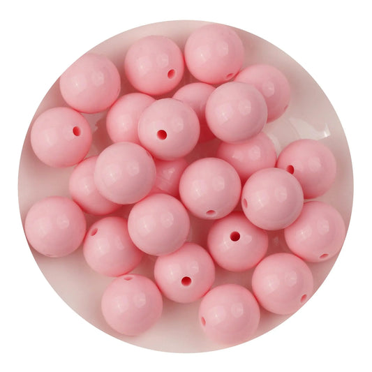 Master Maker Crafts -  Silicone Bead Round - Liquid Rose Quartz (5 Beads - 15mm)