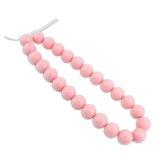 Master Maker Crafts -  Silicone Bead Round - Liquid Rose Quartz (5 Beads - 15mm)