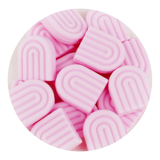 Master Maker Crafts -  Silicone Focal Bead Arch - Baby Pink (5 Beads)