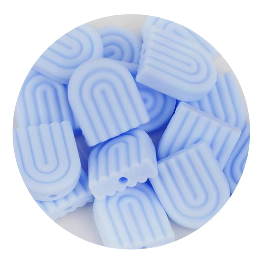 Master Maker Crafts -  Silicone Focal Bead Arch - Pastel Blue (5 Beads)
