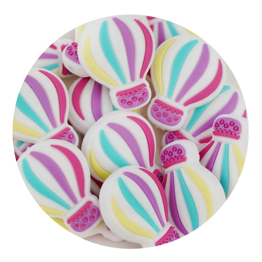 Master Maker Crafts -  Silicone Focal Bead Balloon - Fuchsia (5 Beads)