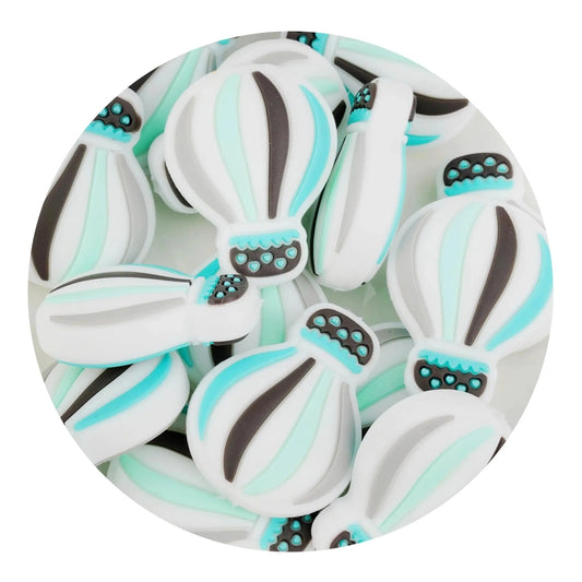 Master Maker Crafts -  Silicone Focal Bead Balloon - Green (5 Beads)