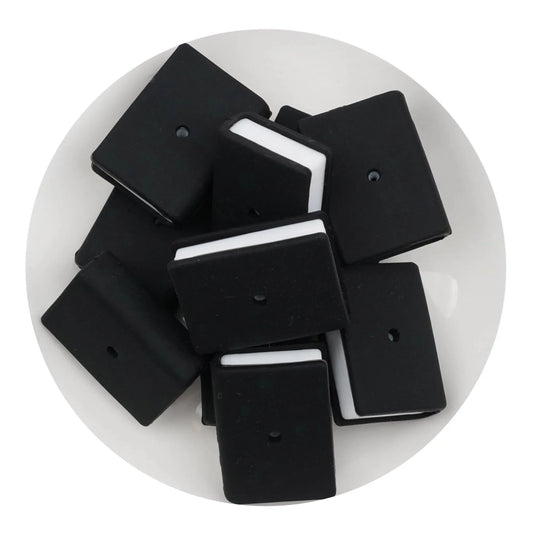 Master Maker Crafts -  Silicone Focal Bead Book - Black (5 Beads)
