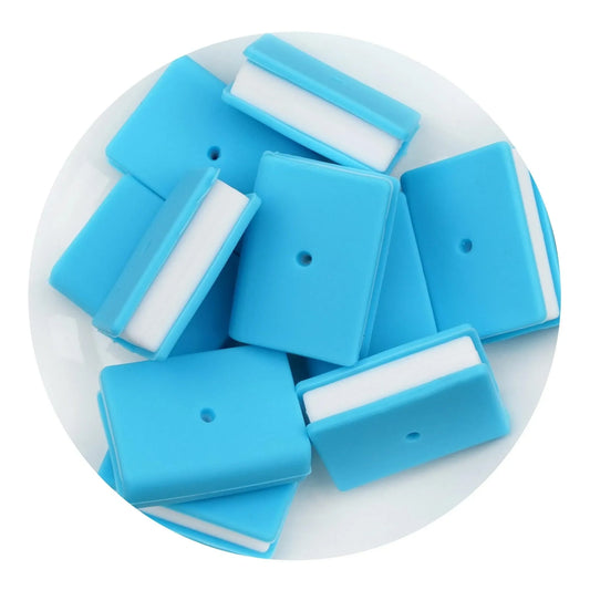Master Maker Crafts -  Silicone Focal Bead Book - Blue (5 Beads)