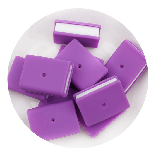 Master Maker Crafts -  Silicone Focal Bead Book - Purple (5 Beads)