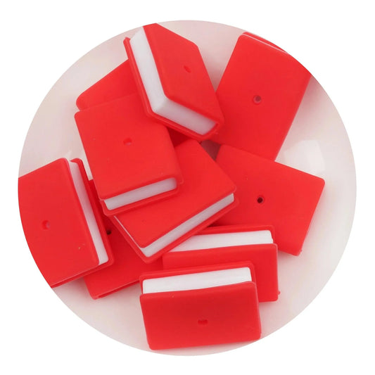 Master Maker Crafts -  Silicone Focal Bead Book - Red (5 Beads)