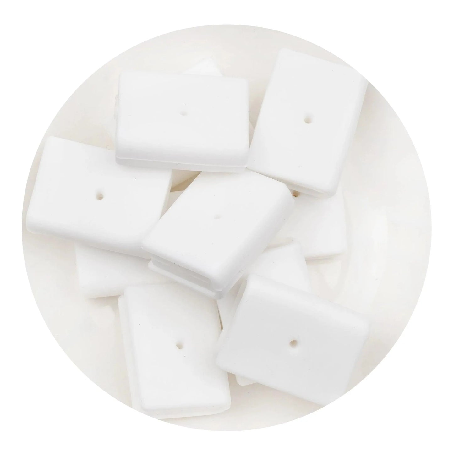 Master Maker Crafts -  Silicone Focal Bead Book - White (5 Beads)