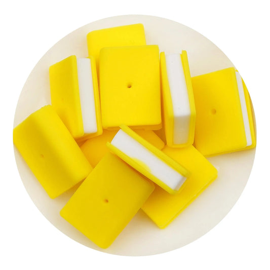 Master Maker Crafts -  Silicone Focal Bead Book - Yellow (5 Beads)