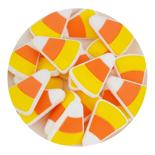 Master Maker Crafts -  Silicone Focal Bead - Candy Corn (5 Beads)