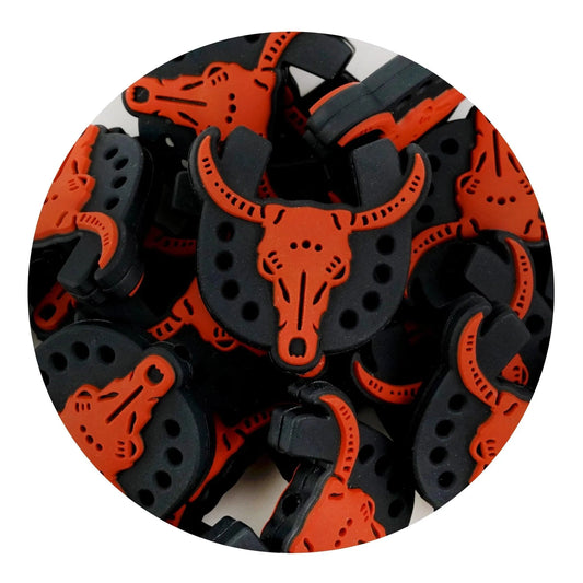 Master Maker Crafts -  Silicone Focal Bead Cattle - Black (5 Beads)