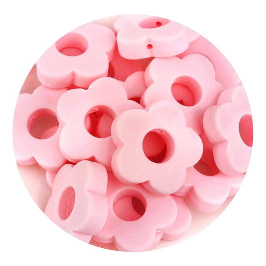 Master Maker Crafts -  Silicone Focal Bead Flower - Candy Pink (5 Beads)