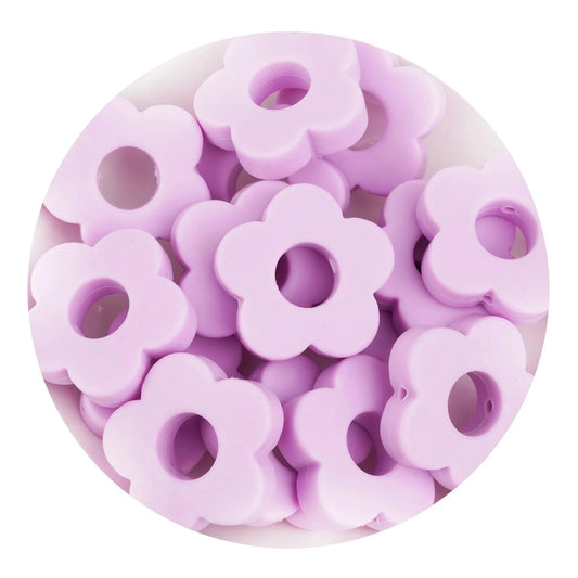 Master Maker Crafts -  Silicone Focal Bead Flower - Lilac (5 Beads)