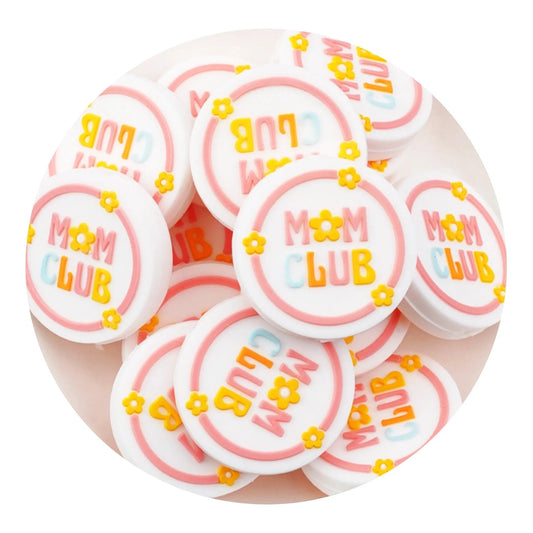 Master Maker Crafts -  Silicone Focal Bead - Mom Club (5 Beads)