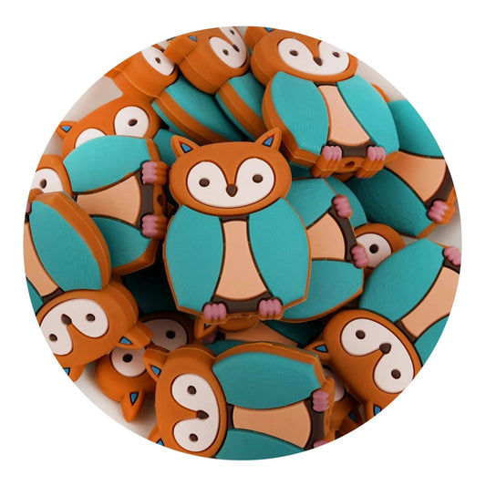 Master Maker Crafts -  Silicone Focal Bead Owl - Amber (5 Beads)