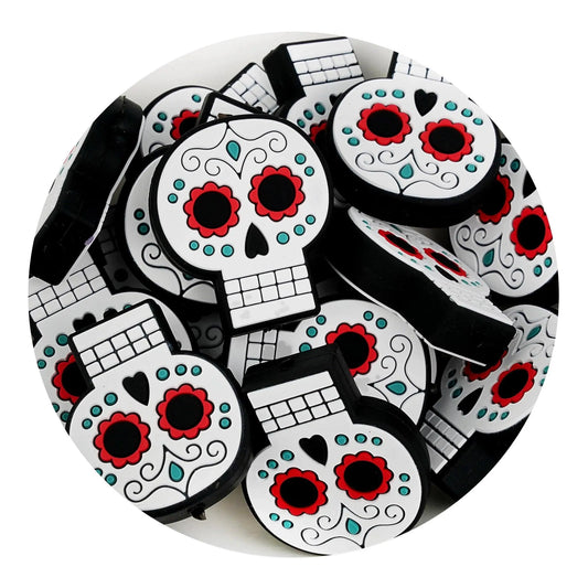 Master Maker Crafts -  Silicone Focal Bead Skull - White (5 Beads)
