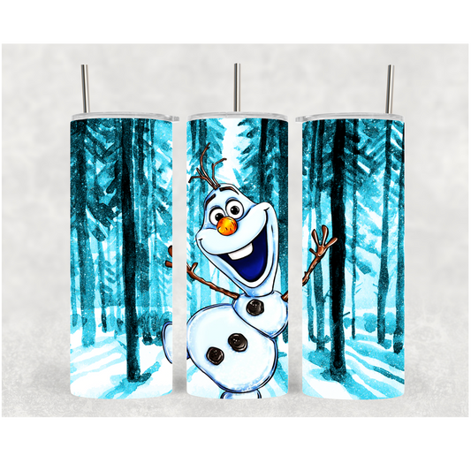 20oz Snowman Forest