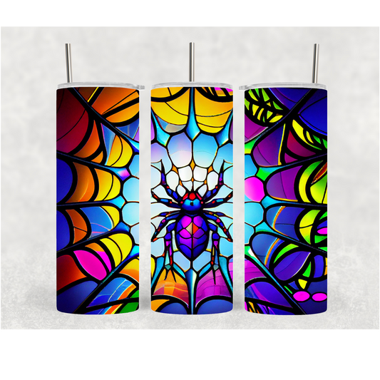 20oz Stained Glass Spider